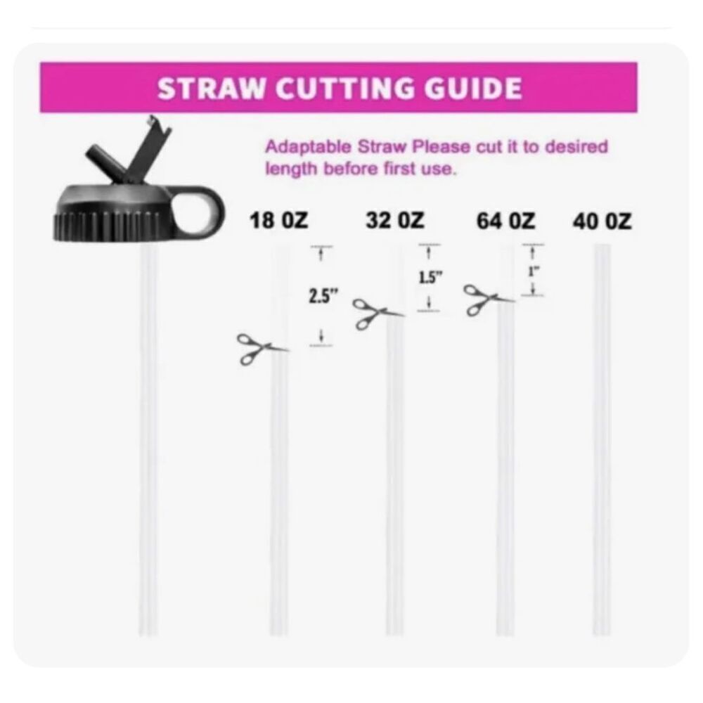 Aoralivre Hydro Flask Wide Mouth Lid With Straw And Brush Combo 2pk - Picture 6 of 7